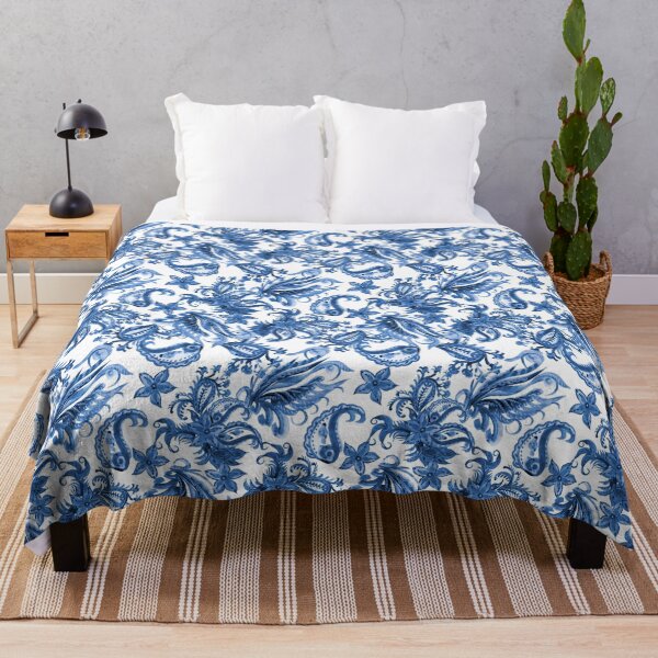 Item preview, padrão de estampa ornamental azul designed and sold by RODRIGORo.