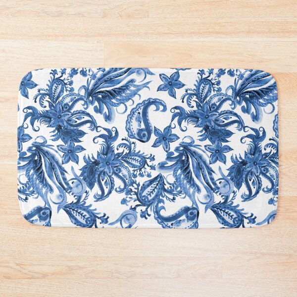 Item preview, padrão de estampa ornamental azul designed and sold by RODRIGORo.