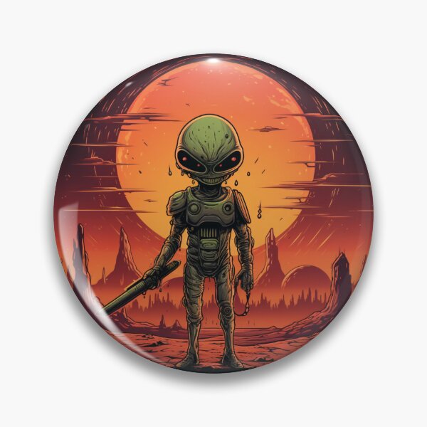 Item preview, alien in armor designed and sold by DaveMerch.