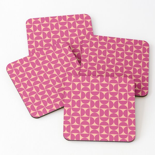 Item preview, Mid-Century Modern Pattern No.80 Mini - Peach Fuzz and Pink Yarrow designed and sold by Zoltan Ratko.