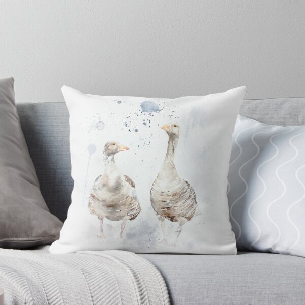 Item preview, Rainy Day - Watercolour Geese  designed and sold by VicGanleyArt.