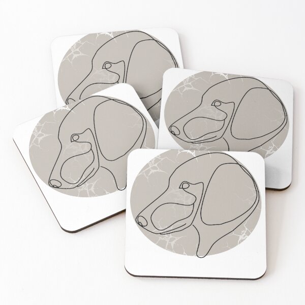 Item preview, One line art Dachshund designed and sold by hemp3x.