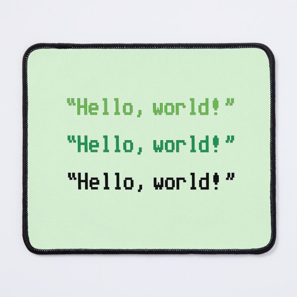 Item preview, hello world code for programmer designed and sold by SayLess Co.