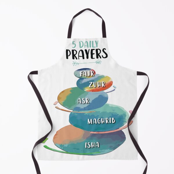 Item preview, 5 Daily Prayers in Islam -  Islamic poster, wall art, Salah, Fajr, Zuhr, Asr, Maghrib, Isha designed and sold by navitalidesign.