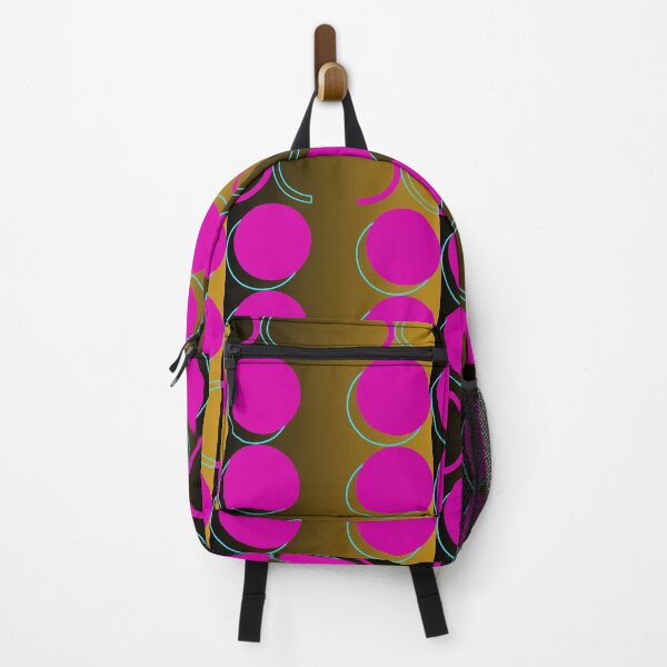 Item preview, Circle Mix Geometric Mashup Pink Browns Pattern designed and sold by LLdreams.