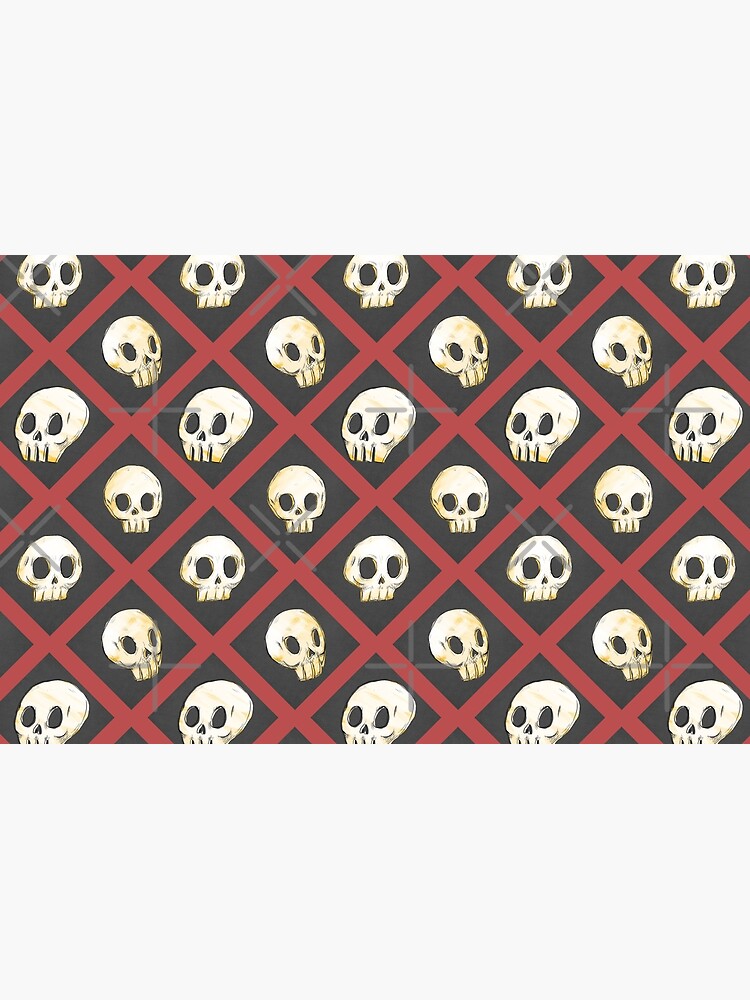Tiling Skulls 2/4 - Red by Foss