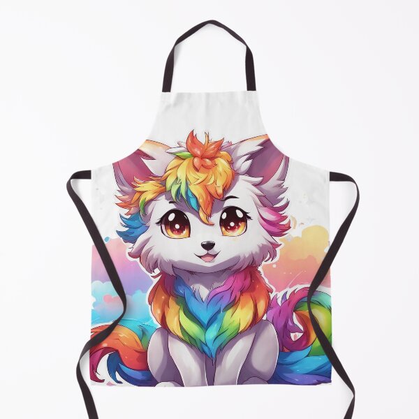 Item preview, Rainbow Wolf Pup designed and sold by kneilingprints.