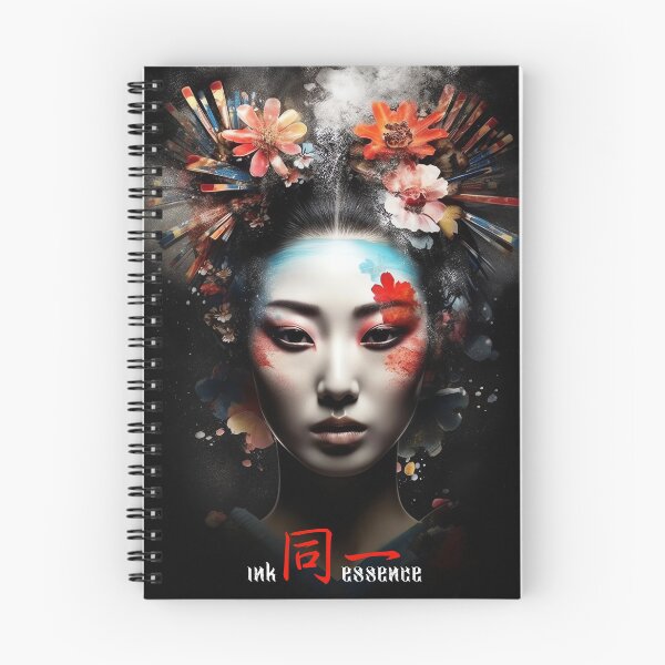 Item preview, Ink Essence - Japanese Aesthetic Surreal Kanji Symbol Painted Face Art 26 designed and sold by MadeByRobots.