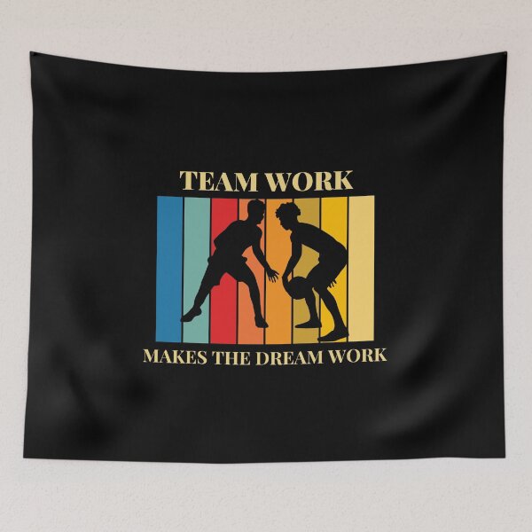Item preview, Team work makes the dream work, basketball slogan  designed and sold by Culmika.