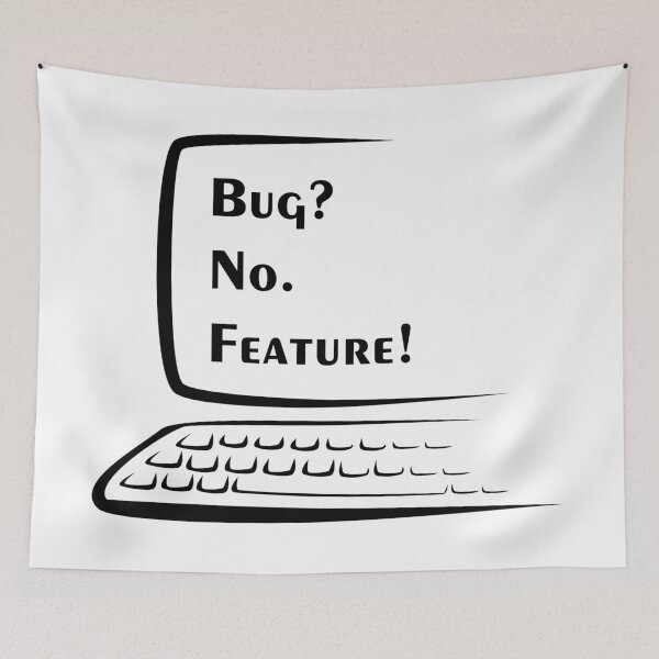 Item preview, Bug? No. FEATURE! Computer - White designed and sold by Warrioll.