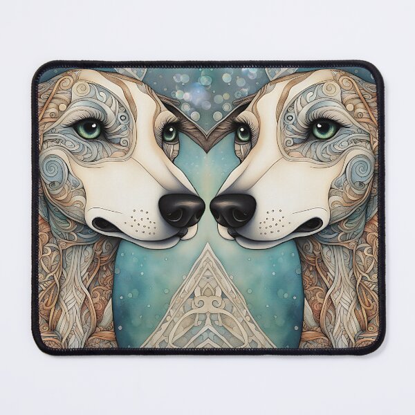 Item preview, Two Gilded Greyhounds  designed and sold by Lisa Marie Mercer.