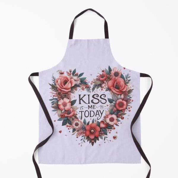 Artikelvorschau, Valentinstag: Küss mich heute mit einem Herzen in Blumen entworfen und verkauft von JaroDesign2023.