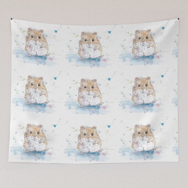 Item preview, Hamster illustration designed and sold by DebTheZeb.