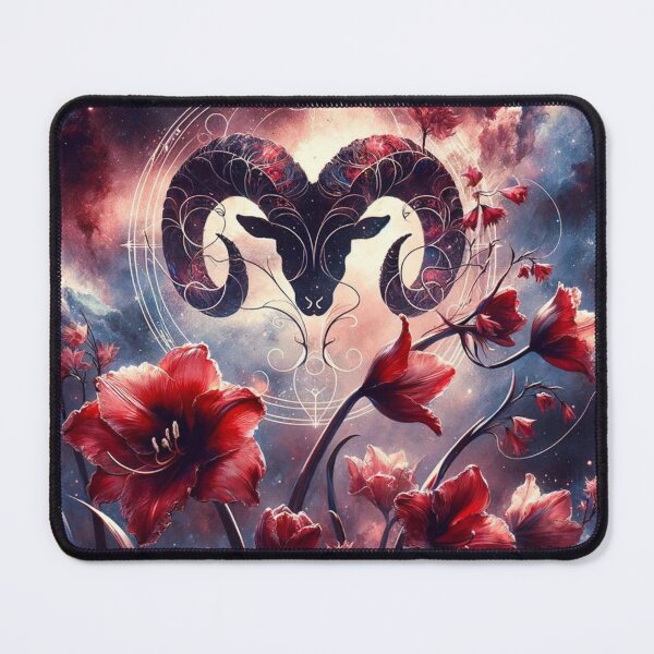 Item preview, Aries: Fiery Blossoms in Passion designed and sold by ZodiBlend.