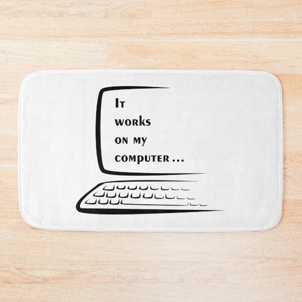 Item preview, It works on my computer - White designed and sold by Warrioll.