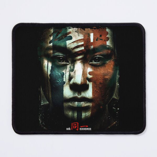 Item preview, Ink Essence - Japanese Aesthetic Surreal Kanji Symbol Painted Face Art 30 designed and sold by MadeByRobots.