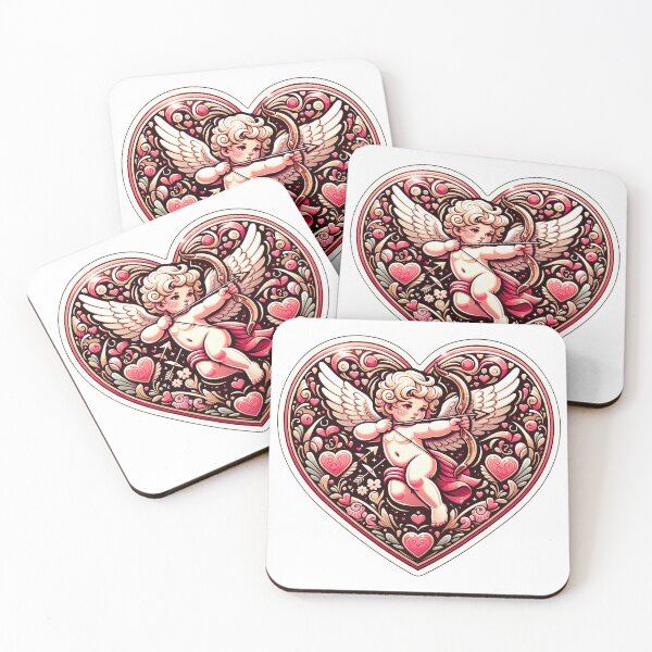 Item preview, Valentine's Day Heart with Cupid designed and sold by digital-savant.