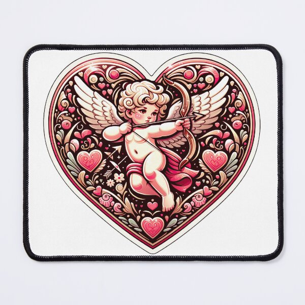 Item preview, Valentine's Day Heart with Cupid designed and sold by digital-savant.
