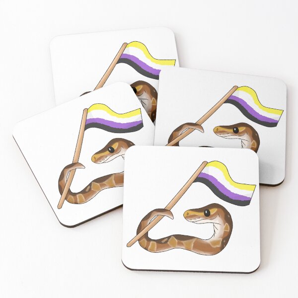 Item preview, Ball Python Pride! [Normal Morph, Non-Binary] designed and sold by Quirkball.