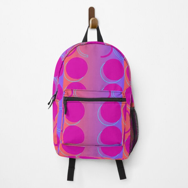 Item preview, Circle Mix Geometric Mashup Pink Orange Pattern designed and sold by LLdreams.