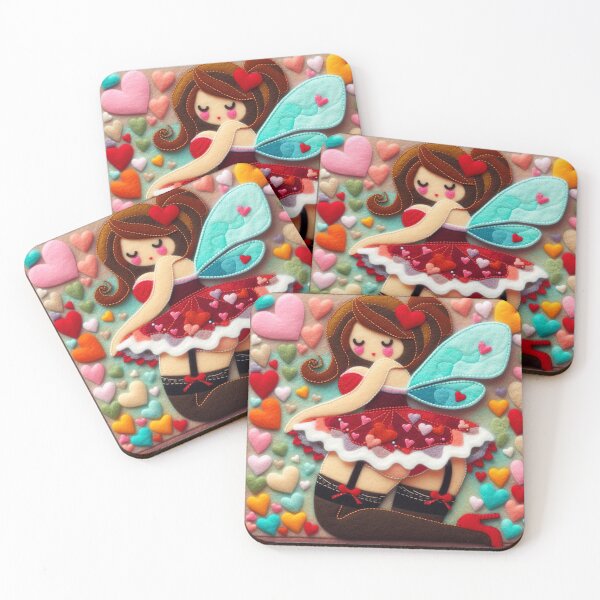 Item preview, Valentine Hearts Fairy FF047 designed and sold by FairytalePress.