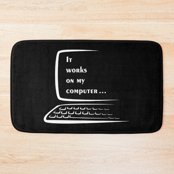 Item preview, It works on my computer - Black designed and sold by Warrioll.