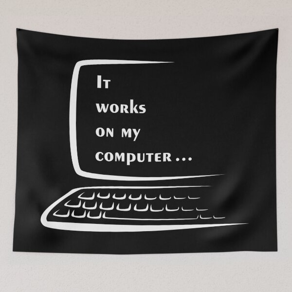 Item preview, It works on my computer - Black designed and sold by Warrioll.