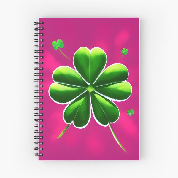 Item preview, Green Clover on Pink Background designed and sold by FamiliarPufferfish.
