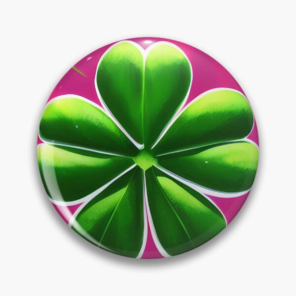 Item preview, Green Clover on Pink Background designed and sold by FamiliarPufferfish.