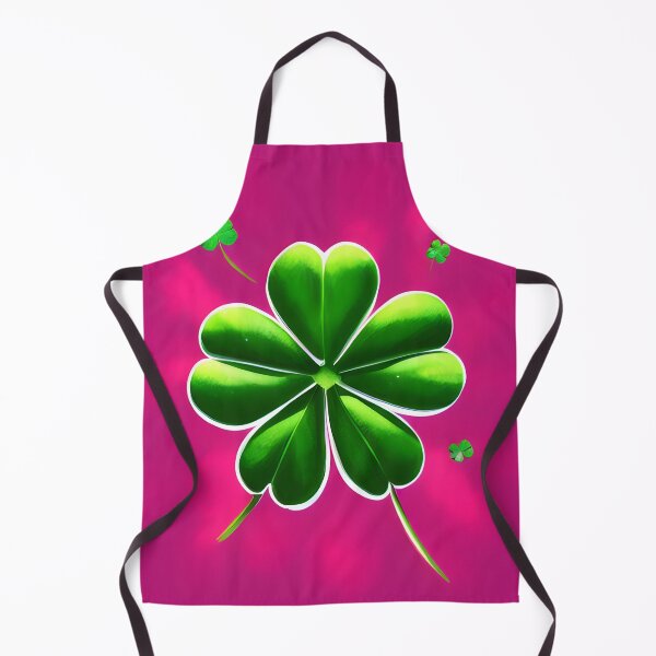 Item preview, Green Clover on Pink Background designed and sold by FamiliarPufferfish.