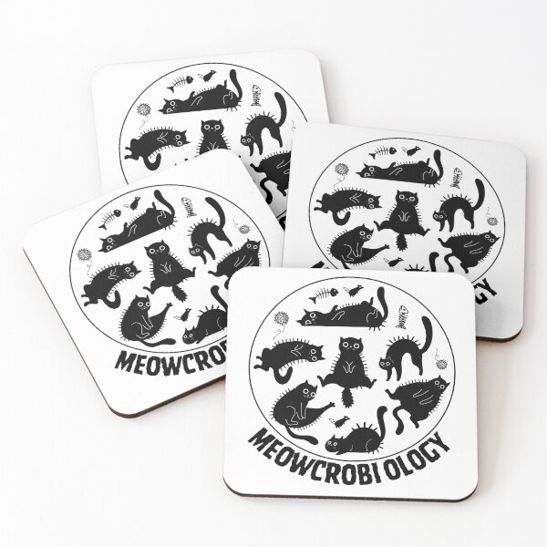 Item preview, meowcrobiology cat meow microbiology science bacteriology designed and sold by Art-of-amine.