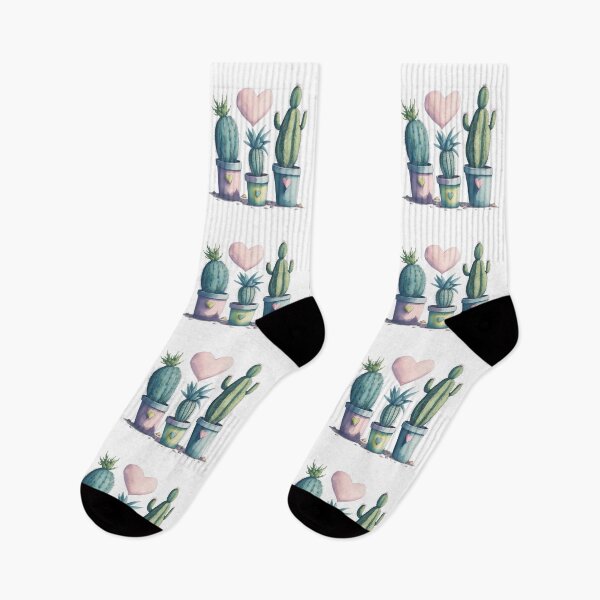 Item preview, Lindos cactus divertidos en lindas macetas con corazones rosados amando a sus humanos. designed and sold by SaraSumi.