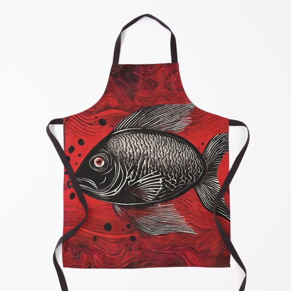 Item preview, Amazing black fish on Red background designed and sold by Vilemo.