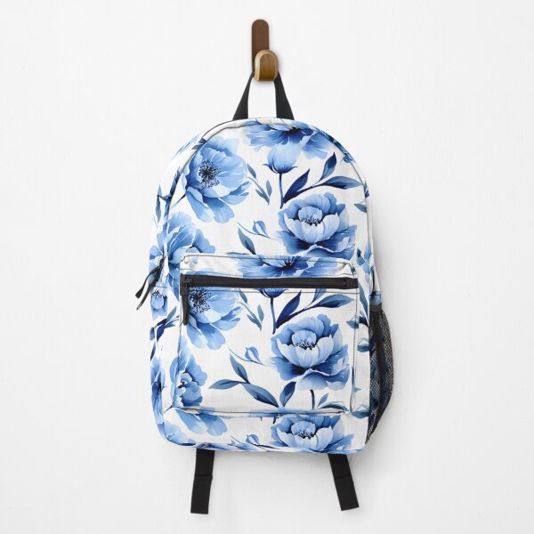 Item preview, Blue peony flower seamless pattern designed and sold by varinchai.