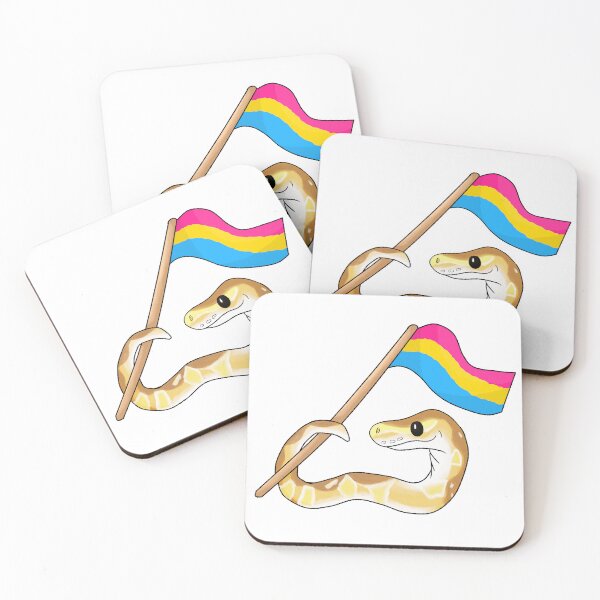 Item preview, Ball Python Pride! [Caramel Morph, Pansexual] designed and sold by Quirkball.