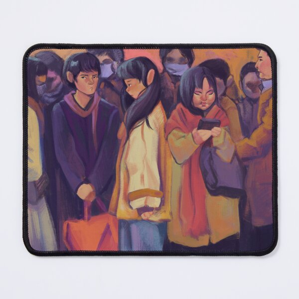 Item preview, Illustration of rush hour in transportation. designed and sold by Chamomii1.