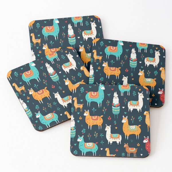 Item preview, Happy antidepression lama pattern designed and sold by SmileshareShop.