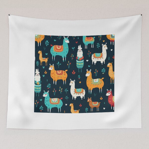 Item preview, Happy antidepression lama pattern designed and sold by SmileshareShop.