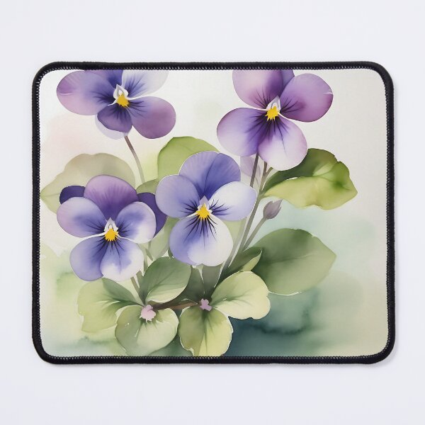 Item preview, Wild violets watercolor designed and sold by IAmagineFR.