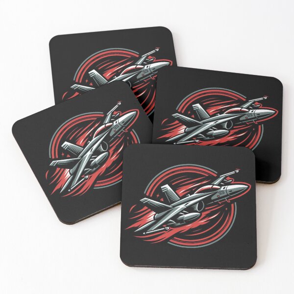 Item preview, F-18 with red flames designed and sold by BeztProductz.