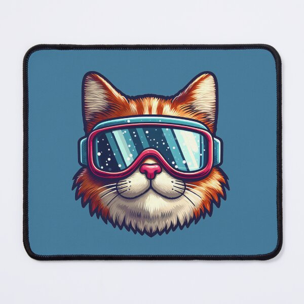 Item preview, Cool Skiing Cat With Goggles designed and sold by Lelijo.
