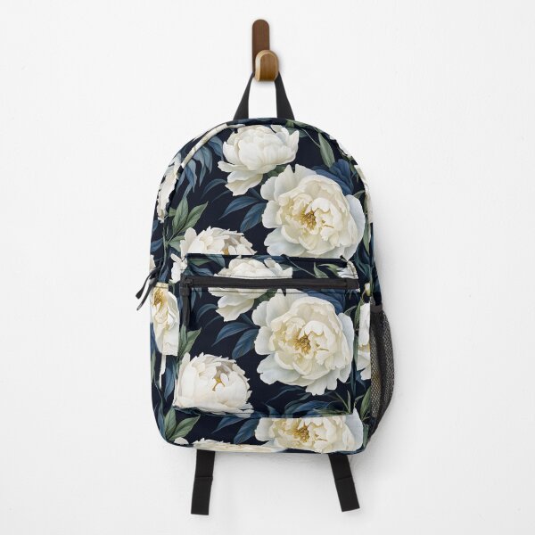 Item preview, White peony flower seamless pattern designed and sold by varinchai.