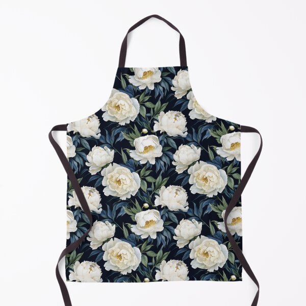 Item preview, White peony flower seamless pattern designed and sold by varinchai.