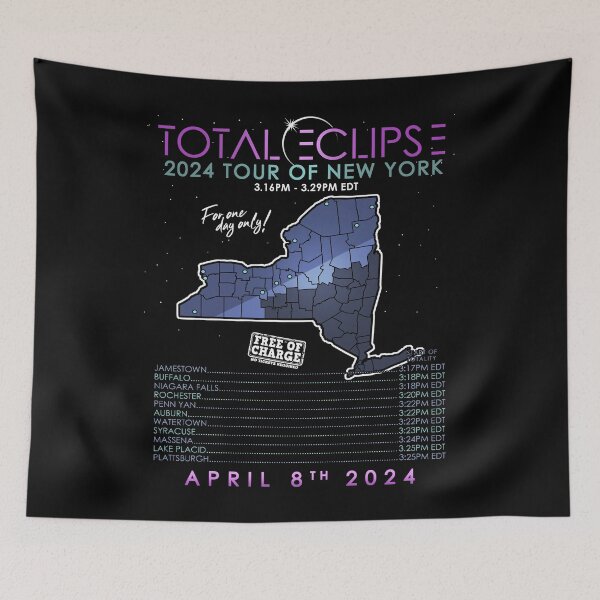 Item preview, Total Solar Eclipse 2024 Tour of New York designed and sold by Nerd Shizzle.