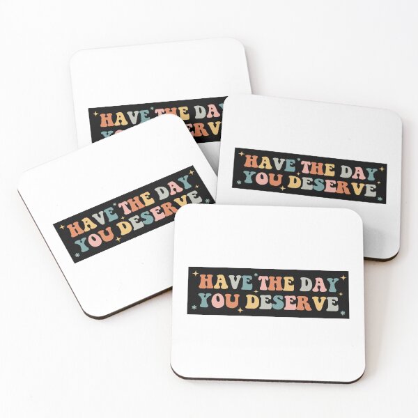 Item preview, Have The Day You Deserve Retro Girly Car Bumper designed and sold by BUMPER-STICKERS.