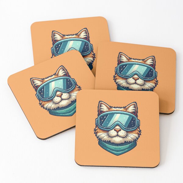 Item preview, Cat With Goggles Blue designed and sold by Lelijo.