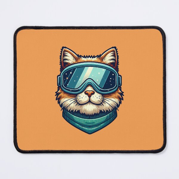 Item preview, Cat With Goggles Blue designed and sold by Lelijo.