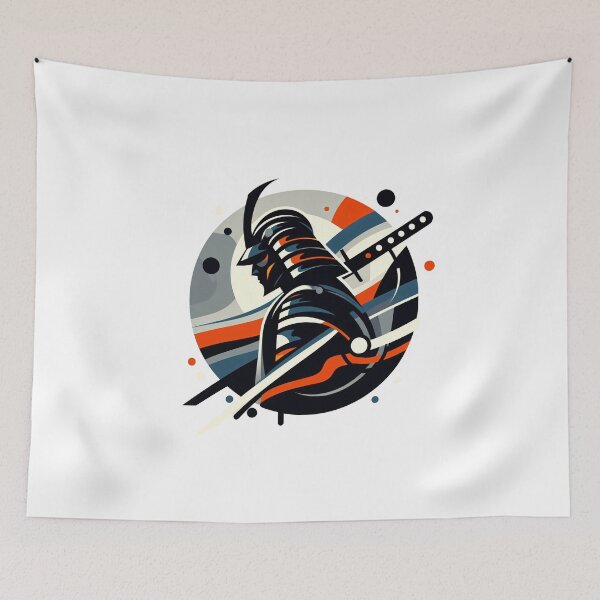 Item preview, Silent Strength: Minimalist Samurai designed and sold by Mechanical-Artt.