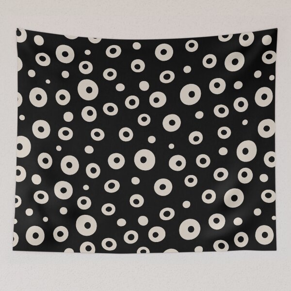 Item preview,  Bubble Pattern Black and Linen White designed and sold by tonymagnerart.