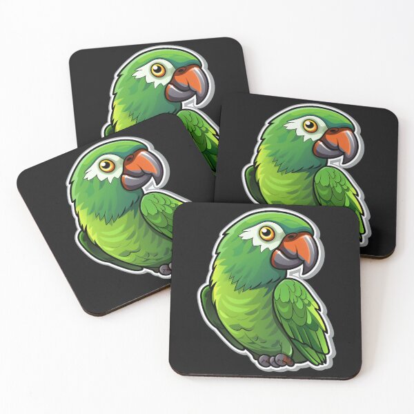 Item preview, Cartoon Green Parrot  designed and sold by NicolasGlowArt.